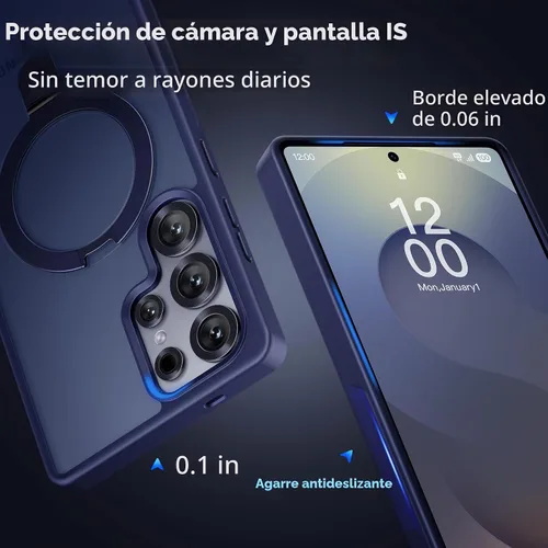 Vista 6 de CASEKOO World's First - Soporte de anillo magnético 3 en 1 para Samsung Galaxy S25 Ultra, diseño patentado, protección militar contra caídas de 16