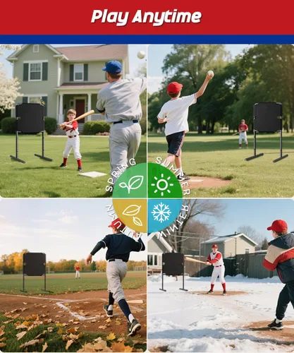 Vista 6 de Garbuildman Baseball Strike Zone Target para bolas de plástico, marco de metal portátil para lanzar y golpear herramienta de entrenamiento