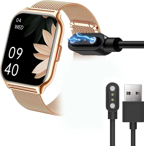 Vista 9 de Lamshaw Compatible con ZOSKVEE - Cargador de reloj inteligente, cargador de repuesto de cable de carga USB magnético compatible con ZOSKVEE P95 2.01