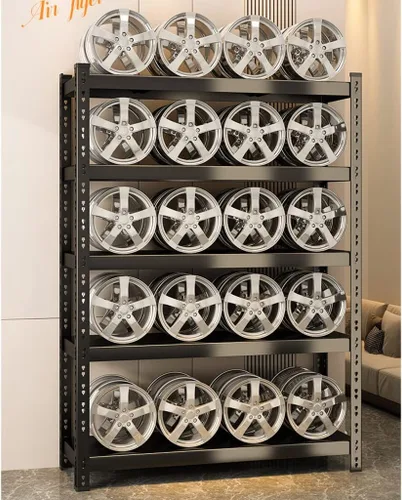 Vista 6 de Shelves Garage Shelving, 5-Tier Adjustable Shelf, 2000 lbs Weight Capacity Storage Rack, Heavy Duty Inrial Metal Shelving Unit (A 150 * 40 * 200cm)