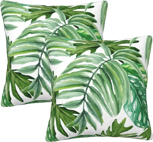 Vista 17 de Juego de 2 fundas de almohada bohemias de 18 x 18 pulgadas, fundas de almohada bohemias onduladas suaves con ondas de arco iris, fundas de cojín