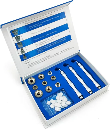 Vista 10 de Elitzia 9 puntas 3 varitas calidad diamante dermoabrasión reemplazos eliminar arrugas puntos negros líneas finas ETL06A (aluminio)