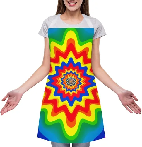 Vista 21 de Delantal ligero para mujer con bolsillo, resistente al agua a la moda para cocinar en casa Color (952)