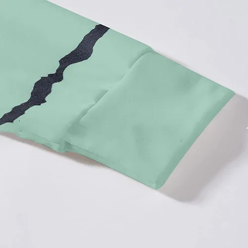 Vista 3 de Camisetas de gran tamaño para mujer, estilo casual, a la moda, con estampado de manga larga, cuello redondo