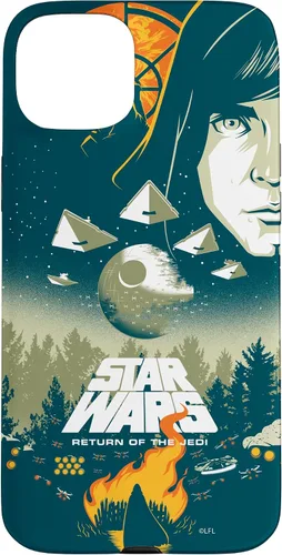Vista 9 de Star Wars Funda con póster de película retro ilustrada con el regreso del Jedi para iPhone 17