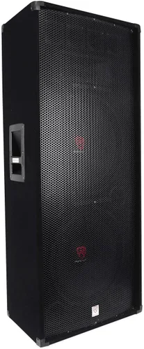 Vista 7 de Rockville RSG8 - Altavoz PA pasivo DJ/Pro de 2 vías y 8 ohmios de 300 W, montaje en poste, woofer de 8" + tweeters duales de 3", SpeakON y entradas