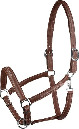Vista 5 de HORZE Warren Caballo Caballo De Cuero Genuino Ajustable Suave Herrajes De Acero Inoxidable - Negro