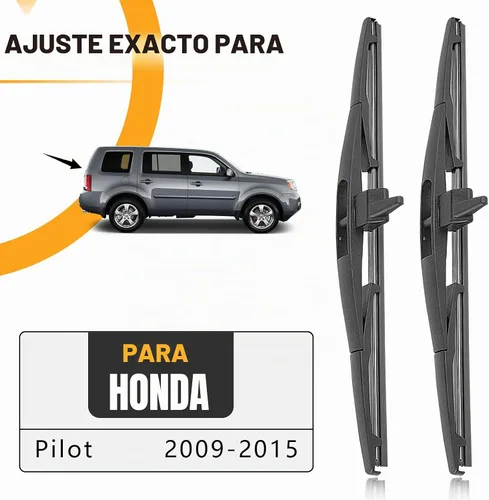 Vista 6 de 2 limpiaparabrisas de repuesto para Honda Pilot 2009-2015, 2 piezas de limpiaparabrisas trasero de 14 pulgadas