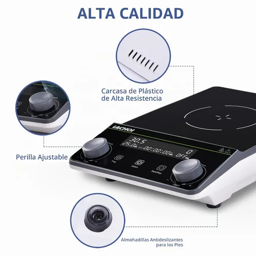 Vista 5 de Agitador magnético Pantalla LCD de barra de agitación magnética