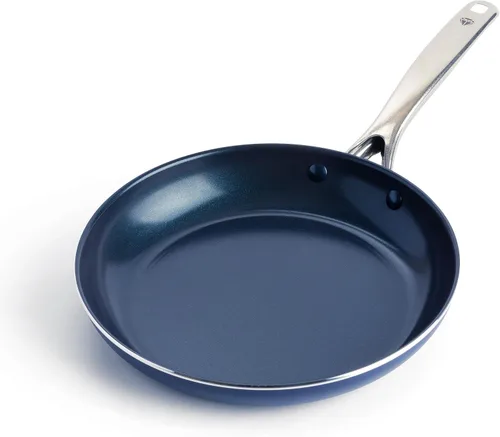 Vista 14 de Blue Diamond - Sartén antiadherente de 8 pulgadas, sin PFAS, sartén de cerámica para huevos y tortilla, con infusión de diamante, apta