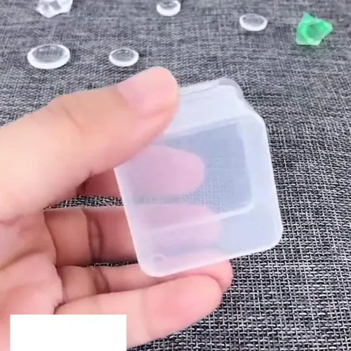 Vista 3 de Artibetter 50PCS Mini Rectángulo Transparente Contenedores de Plástico Caja de Almacenamiento con Tapa