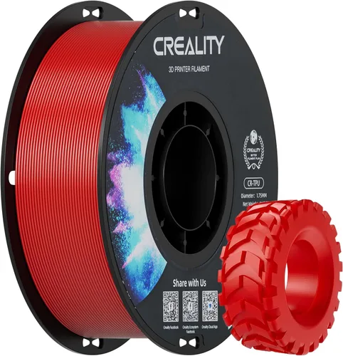 Vista 10 de Creality Filamento de poliuretano termoplástico de 1.75 pulgadas, 4.4 lbs, filamento de impresión 3D 95A, alta dureza y resistencia