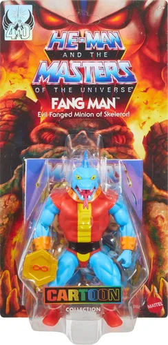 Vista 6 de Masters of the Universe Origins - Figura de acción de dibujos animados, Fang Man, 5.5 pulgadas Motu TV de los años 80 Fanged Villain, diseño
