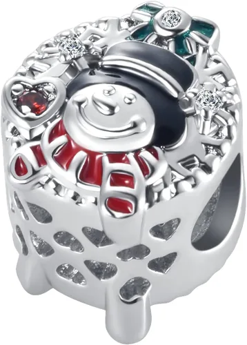 Vista 2 de QeenseKc - Cuentas de cristal esmaltadas para pulsera europea, regalo para mujeres y niñas