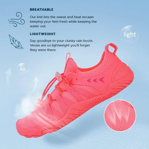 Vista 3 de Zapatos de agua para mujeres y hombres, zapatos de playa, zapatos de natación, zapatos de piscina, zapatos de río, zapatos descalzos de secado