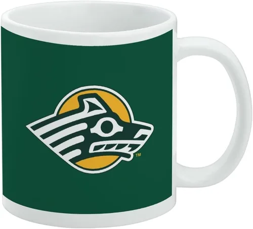 Vista 106 de Taza de cerámica con el logotipo principal de la Universidad Rider, taza de regalo novedosa para café, té y bebidas calientes, 11oz, blanca