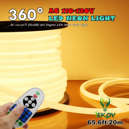 Vista 10 de Adaptador de fuente de alimentación con receptor IR+23 teclas de control remoto para 360° LED NEON Light (16.4 ft-65.6 ft)