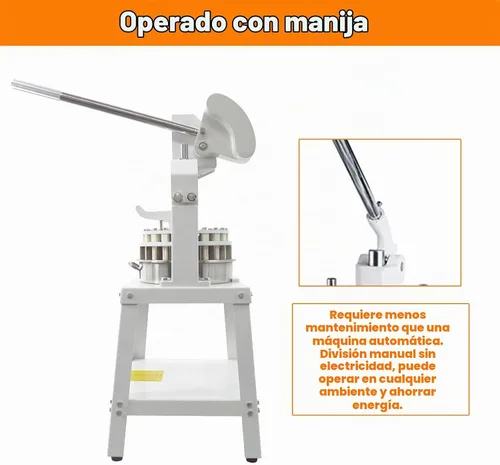 Vista 7 de INTSUPERMAI Cortador divisor manual de masa de 3.81 oz-20.3 onzas, 10 piezas, equipo comercial de panadería resistente para pan, pizza, brioche