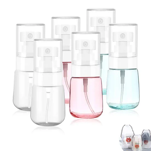 Vista 8 de AMORIX 6 botellas de spray pequeñas de 3.4 oz tamaño mini niebla vacía