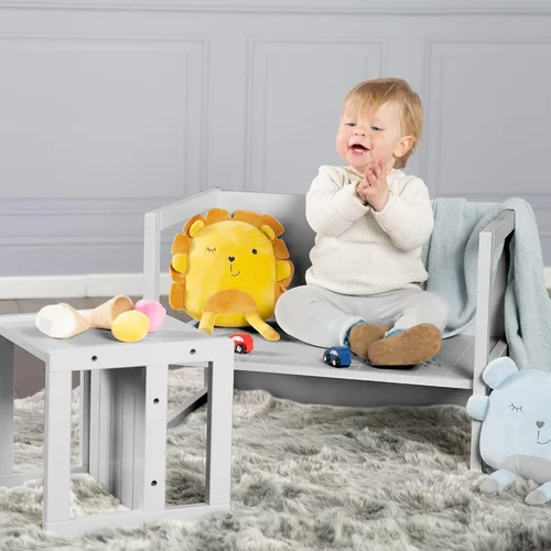 Vista 4 de Roba -Kids Country-Farmhouse: Silla infantil gris para niños