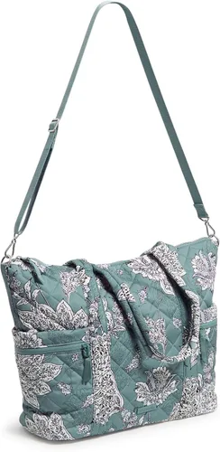 Vista 2 de Vera Bradley Bolsa de mano grande de sarga de alto rendimiento