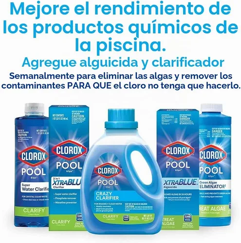 Vista 3 de Clarificador de agua super de spa y alberca Clorox, 1 cuarto de galón 58032CLX