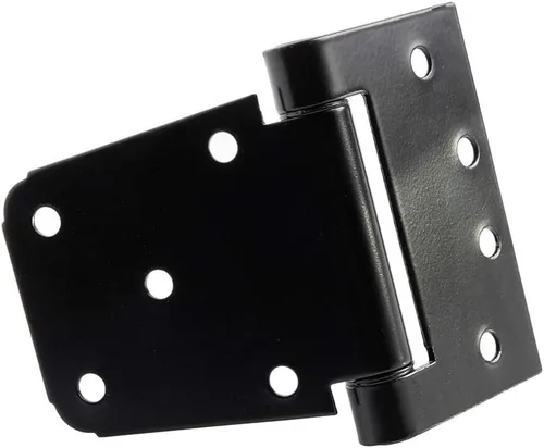 Vista 9 de HOME MASTER HARDWARE Kit de puerta de cierre automático, bisagras en T de resorte de 3.5 pulgadas, paquete de 2 + pestillo de puerta autoajustable