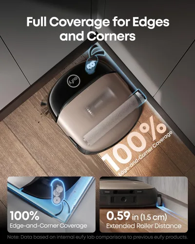Vista 7 de eufy Omni S2 Robot Aspirador y Trapeador Combo, 30,000 Pa, 99,99% de Negro