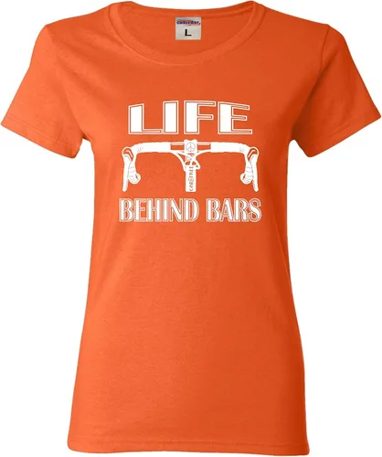 Vista 19 de Go All Out Camiseta divertida de bicicleta para mujer Life Behind Bars