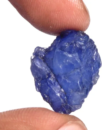 Vista 3 de GEMHUB Zafiro azul natural, 17.90 quilates, cristal curativo con zafiro azul certificado EGL, Piedra preciosa, azul