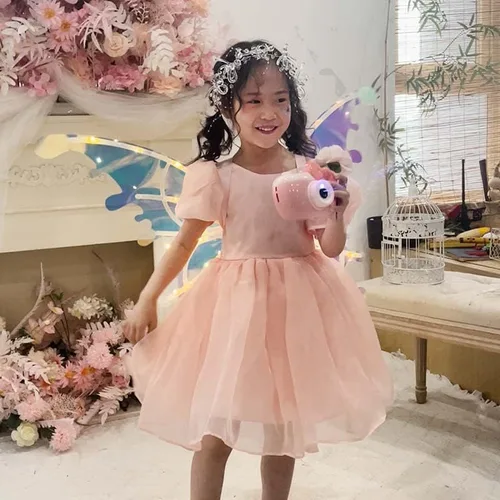 Vista 7 de cojodopo Disfraz de alas de mariposa eléctricas, alas luminosas de elfo para niños y perros con música brillante brillante accesorios de vestir