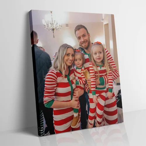 Vista 10 de Uayuios Lienzo personalizado con tus fotos, marco de lienzo personalizado para pared, para crear póster de boda, mascota, familia, 8 x 6 pulgadas