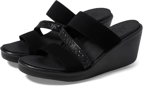 Vista 4 de Skechers Sandalias de cuña Rumble on-Social Glam para mujer