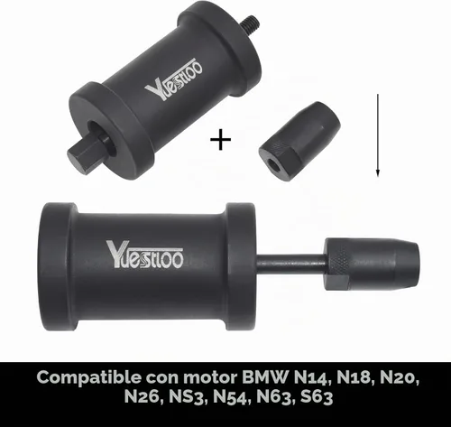 Vista 3 de Herramienta de extracción de inyector de combustible, kit de reemplazo e instalación de sello de inyector, compatible con BMW N14 N18 N20 N26 N47