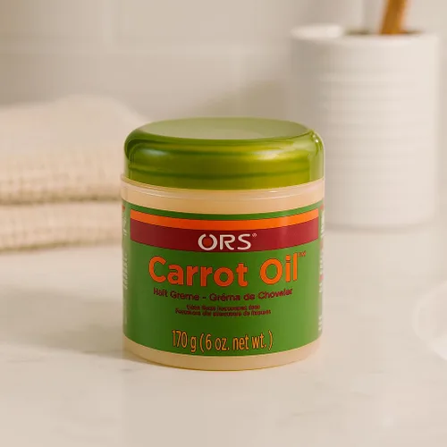 Vista 2 de ORS Crema capilar con aceite de zanahoria para cabello débil y dañado, 6 onzas