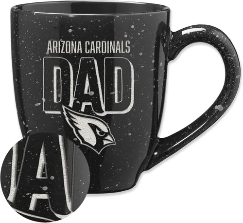 Vista 17 de Rico Industries NFL Football #1 Dad 16 oz Team Color Laser Engraved Ceramic Coffee Mug