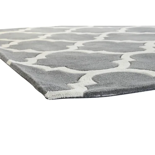 Vista 4 de Alfombra DKD Home Decor 160 x 230 x 2 cm Gris Poliéster Étnico