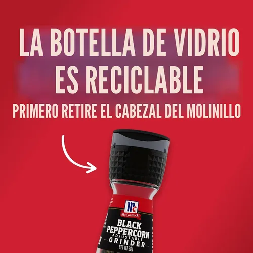 Vista 23 de Molinillo de grano de pimienta McCormick, pimienta negra, 1 onza