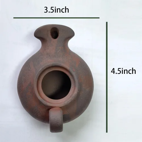 Vista 3 de Aceite bíblico lam arcilla pvintage para uso en interiores Vintag Jesús lámpara Biblia luz antigua cristiana regalo vela calentador lam