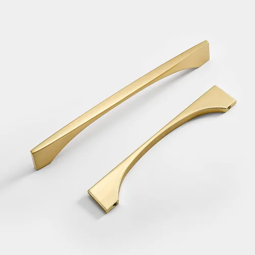 Vista 9 de Paquete de 4 tiradores dorados de latón cepillado para cajones de tocador, accesorios de gabinete de baño