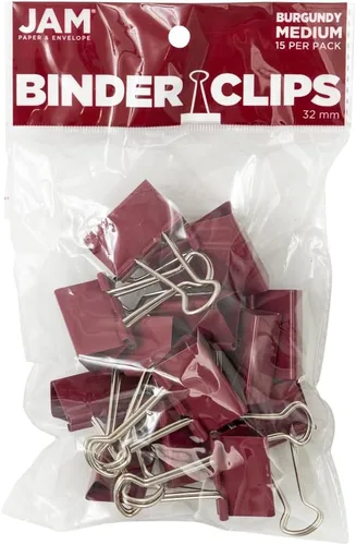 Vista 70 de JAM PAPER Clips de Carpeta Coloridos - Grandes - 1 1/2 Pulgadas (41 mm) - Clips de Carpeta Dorado Rosa - Paquete de 12 Oro Rosa