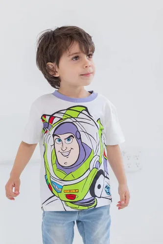 Vista 2 de Disney Pixar Toy Story Rex Buzz Lightyear Woody - Paquete de 3 camisetas para niños pequeños a grandes
