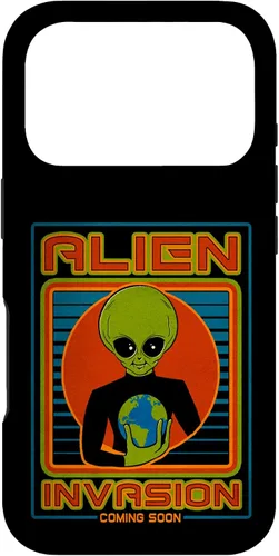 Vista 79 de Funda para iPhone 13 Pro Max Alien Invasion 1984 Tech Noir Distopía