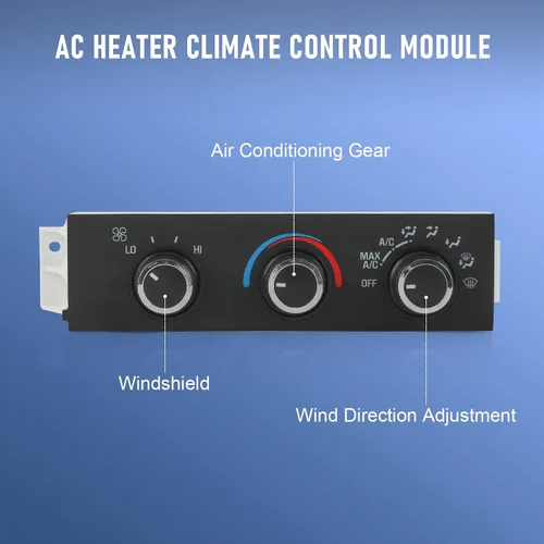 Vista 4 de Módulo de control climático del calentador de A/C delantero Compatible con 1996-2014 Chevrolet Express 1500 GMC Savana 1500 1996-2020 Chevrolet