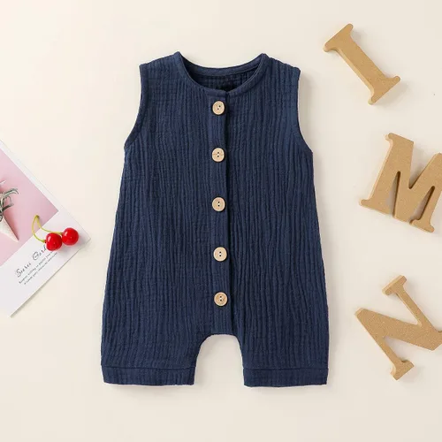 Vista 2 de Cecobora Conjunto de ropa de algodón y lino para bebés recién nacidos y niñas