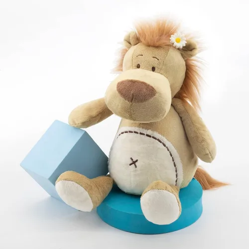 Vista 5 de Animal de peluche de león para microondas, refrescante y calentable para calambres, juguetes de peluche para la hora de acostarse, regalos de león