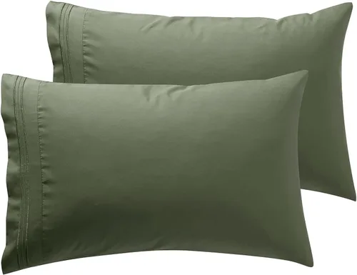 Vista 19 de Nestl - Juego de 2 fundas de almohada de microfibra azul playa tamaño Queen, 20 x 30 pulgadas