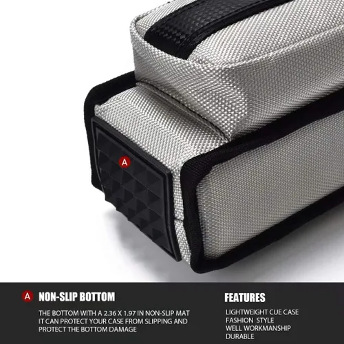 Vista 5 de Collapsar Estuche rígido para taco de piscina 2X2 Nylon/Polipiel Billar Sitck
