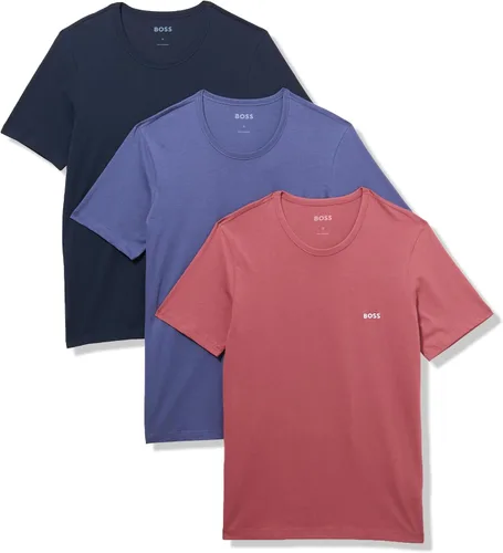 Vista 12 de BOSS Paquete de 3 camisetas de algodón bordadas con logotipo para hombre