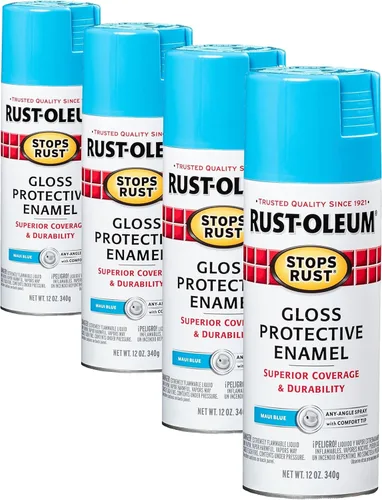 Vista 135 de Rust-Oleum 7776830 - Pintura en aerosol para prevención del óxido, 12 onzas, negro plano